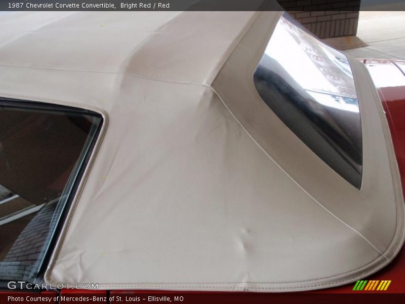 Bright Red / Red 1987 Chevrolet Corvette Convertible