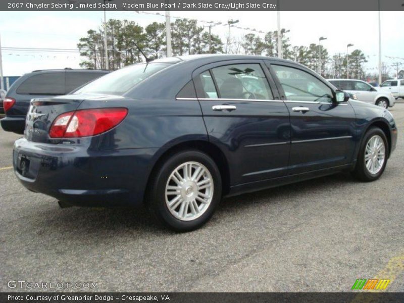Modern Blue Pearl / Dark Slate Gray/Light Slate Gray 2007 Chrysler Sebring Limited Sedan