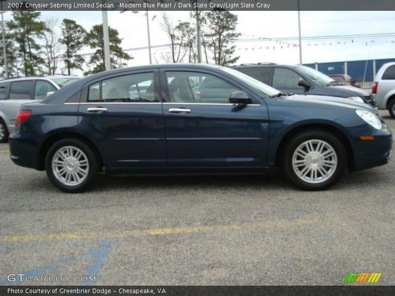 Modern Blue Pearl / Dark Slate Gray/Light Slate Gray 2007 Chrysler Sebring Limited Sedan