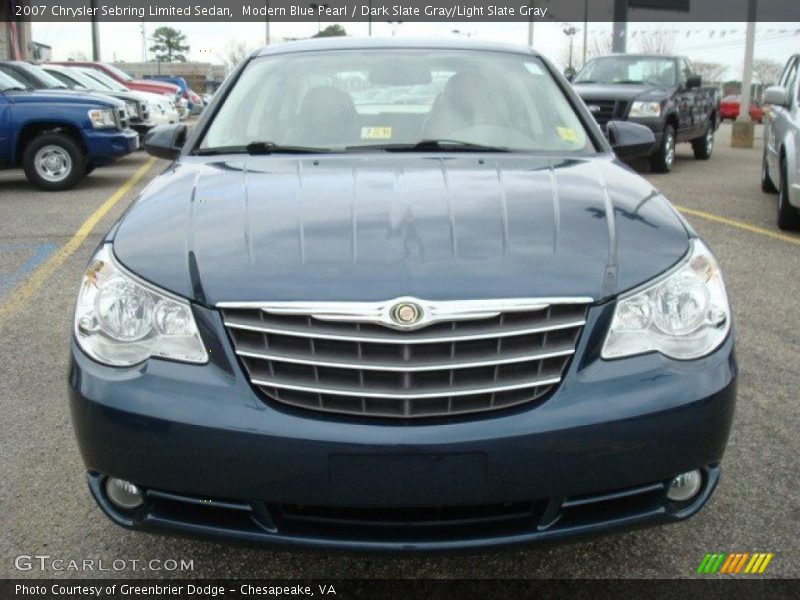 Modern Blue Pearl / Dark Slate Gray/Light Slate Gray 2007 Chrysler Sebring Limited Sedan
