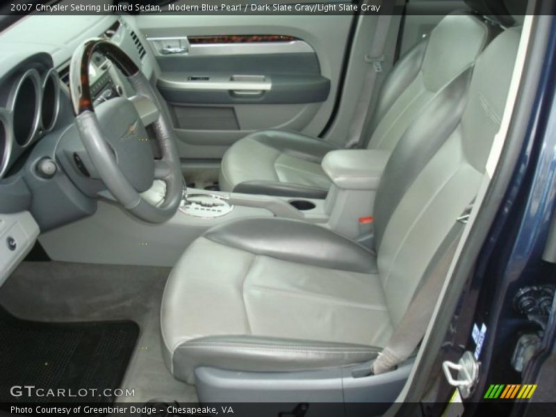 Modern Blue Pearl / Dark Slate Gray/Light Slate Gray 2007 Chrysler Sebring Limited Sedan