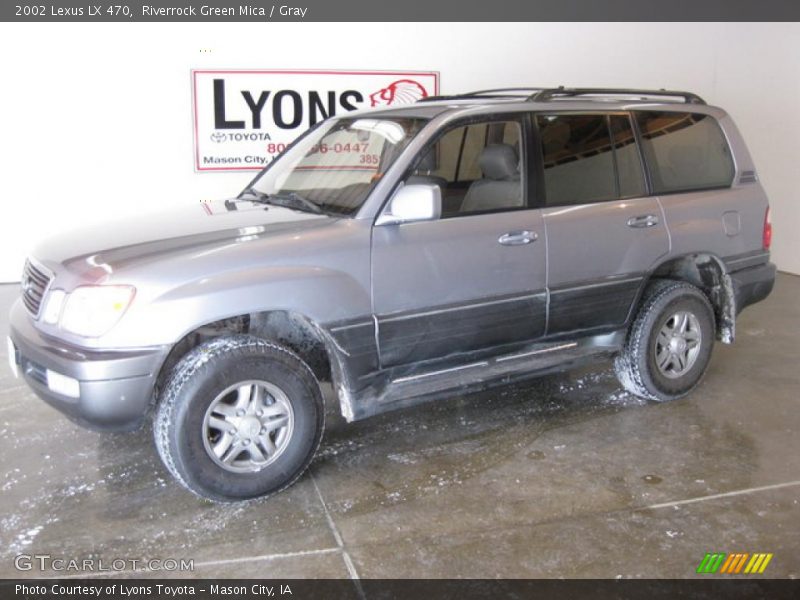 Riverrock Green Mica / Gray 2002 Lexus LX 470