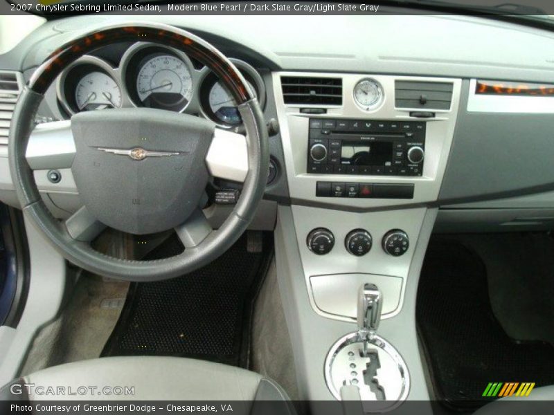 Modern Blue Pearl / Dark Slate Gray/Light Slate Gray 2007 Chrysler Sebring Limited Sedan