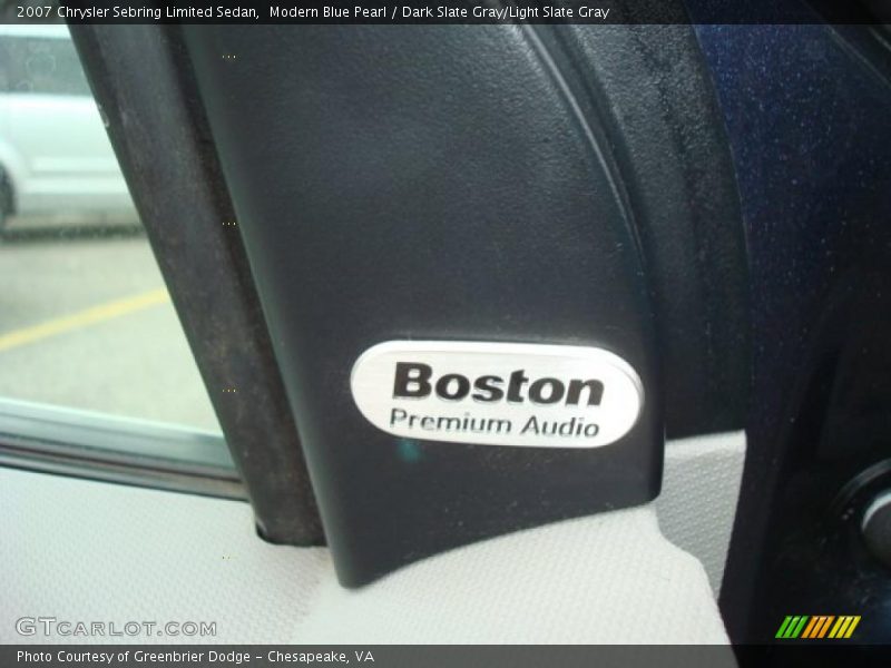 Modern Blue Pearl / Dark Slate Gray/Light Slate Gray 2007 Chrysler Sebring Limited Sedan