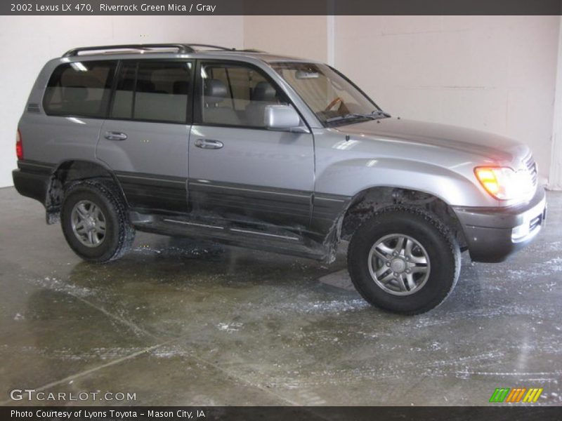 Riverrock Green Mica / Gray 2002 Lexus LX 470