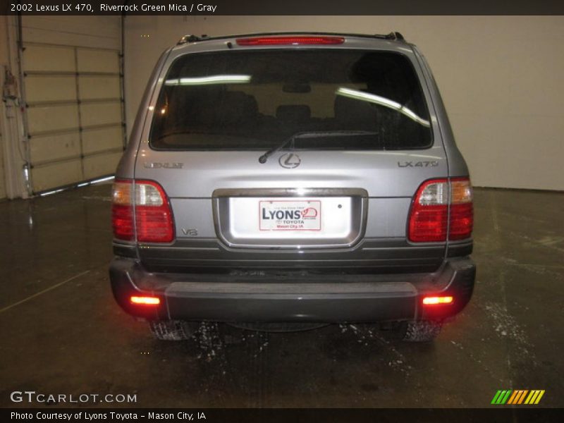 Riverrock Green Mica / Gray 2002 Lexus LX 470