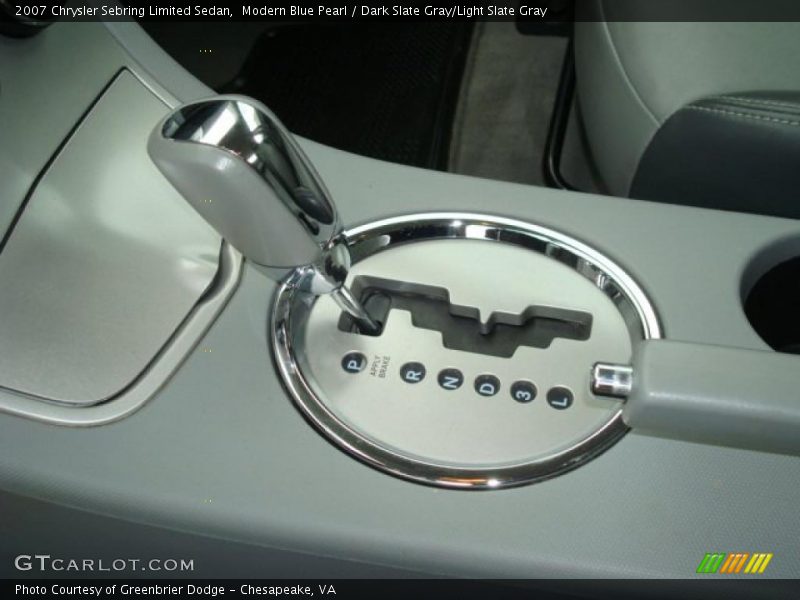 Modern Blue Pearl / Dark Slate Gray/Light Slate Gray 2007 Chrysler Sebring Limited Sedan