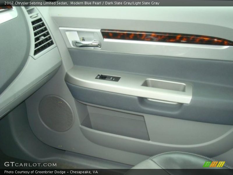 Modern Blue Pearl / Dark Slate Gray/Light Slate Gray 2007 Chrysler Sebring Limited Sedan