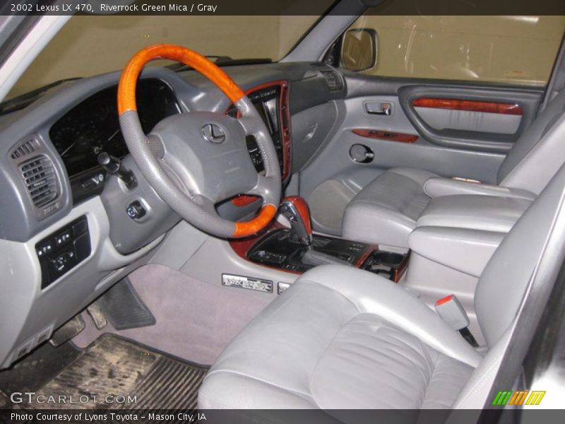 Riverrock Green Mica / Gray 2002 Lexus LX 470