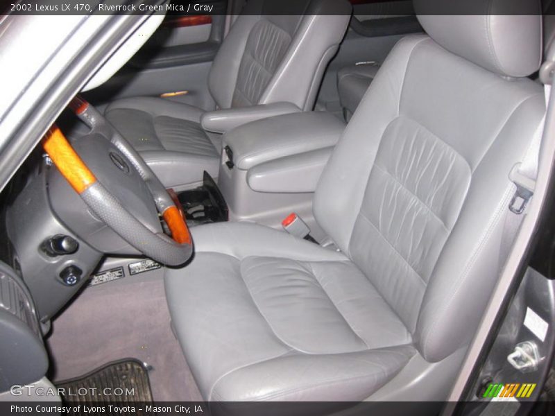 Riverrock Green Mica / Gray 2002 Lexus LX 470