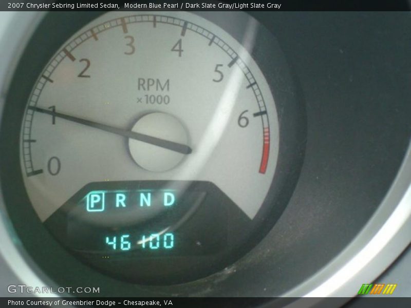 Modern Blue Pearl / Dark Slate Gray/Light Slate Gray 2007 Chrysler Sebring Limited Sedan