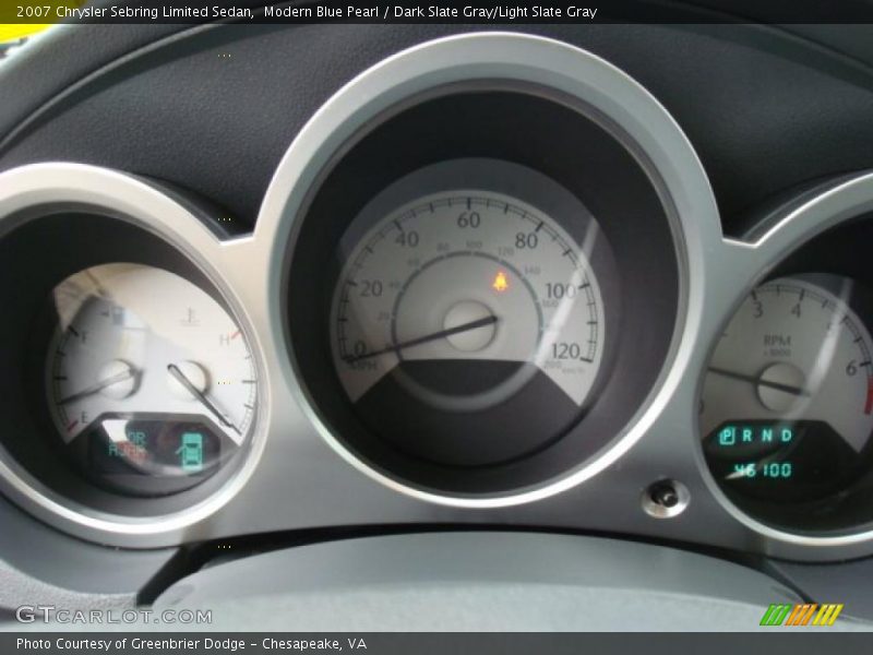 Modern Blue Pearl / Dark Slate Gray/Light Slate Gray 2007 Chrysler Sebring Limited Sedan