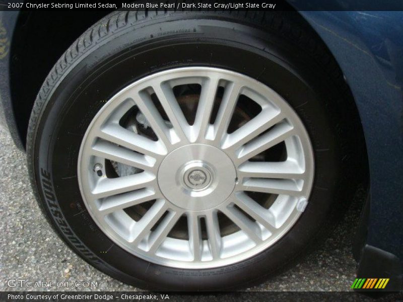 Modern Blue Pearl / Dark Slate Gray/Light Slate Gray 2007 Chrysler Sebring Limited Sedan