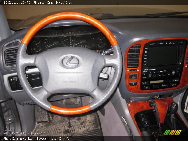 Riverrock Green Mica / Gray 2002 Lexus LX 470