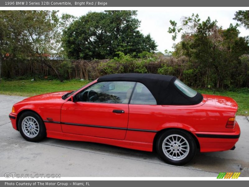 Bright Red / Beige 1996 BMW 3 Series 328i Convertible