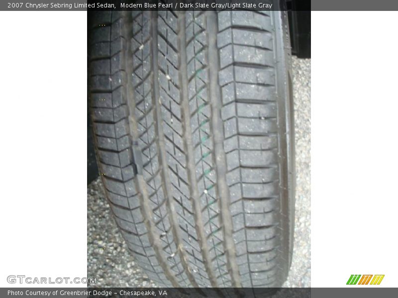 Modern Blue Pearl / Dark Slate Gray/Light Slate Gray 2007 Chrysler Sebring Limited Sedan