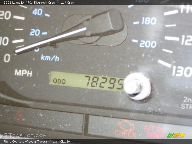 Riverrock Green Mica / Gray 2002 Lexus LX 470
