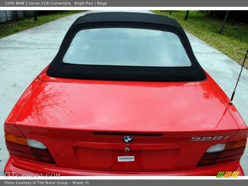Bright Red / Beige 1996 BMW 3 Series 328i Convertible