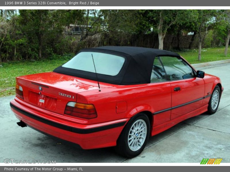 Bright Red / Beige 1996 BMW 3 Series 328i Convertible