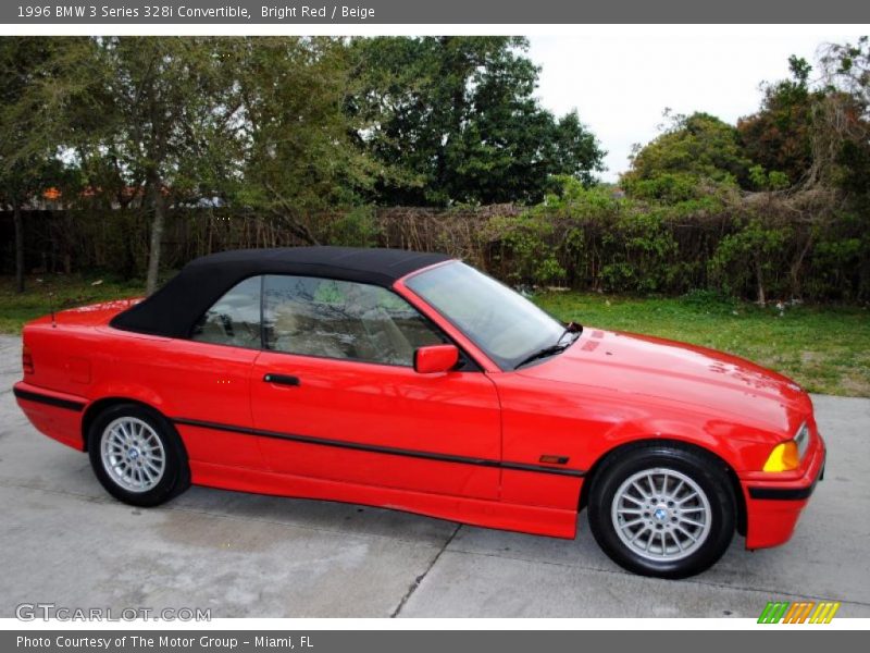 Bright Red / Beige 1996 BMW 3 Series 328i Convertible