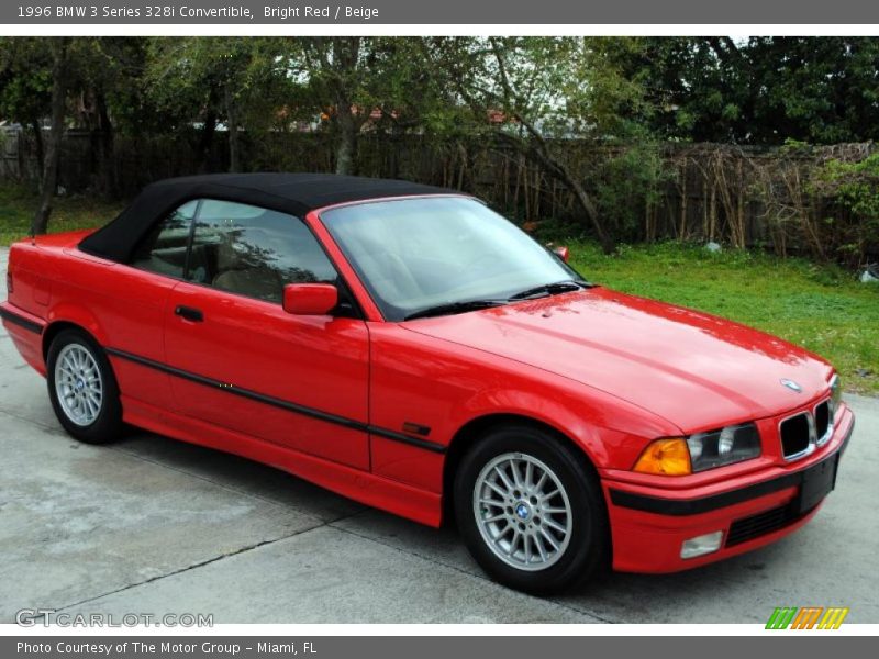 Bright Red / Beige 1996 BMW 3 Series 328i Convertible