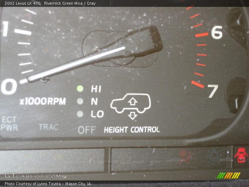 Riverrock Green Mica / Gray 2002 Lexus LX 470