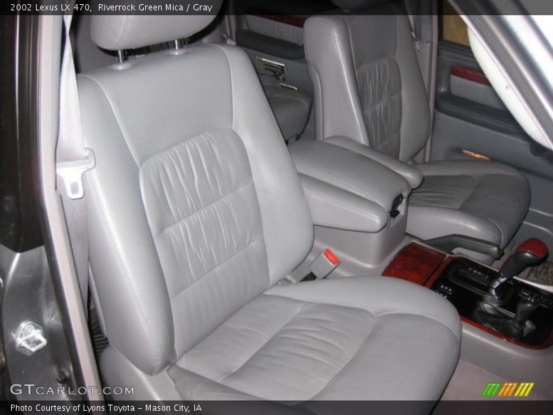 Riverrock Green Mica / Gray 2002 Lexus LX 470