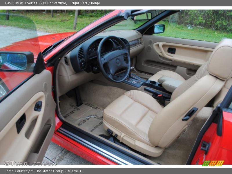 Beige Interior - 1996 3 Series 328i Convertible 