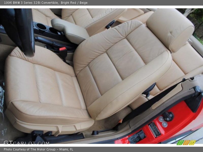 Bright Red / Beige 1996 BMW 3 Series 328i Convertible