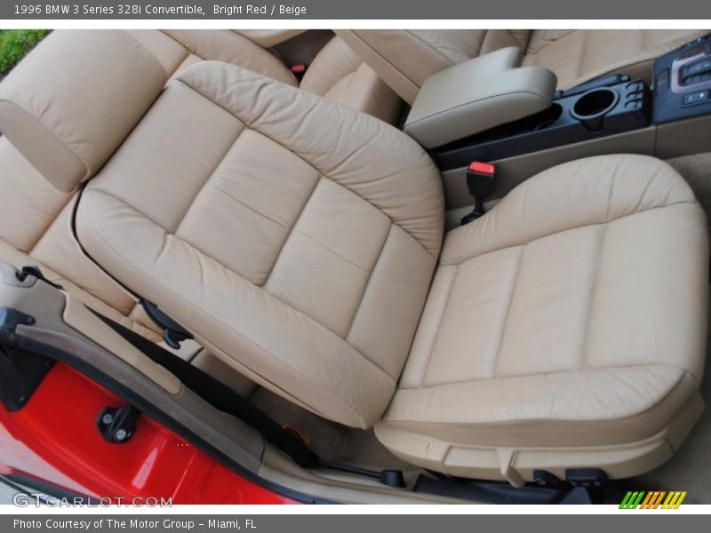 Bright Red / Beige 1996 BMW 3 Series 328i Convertible