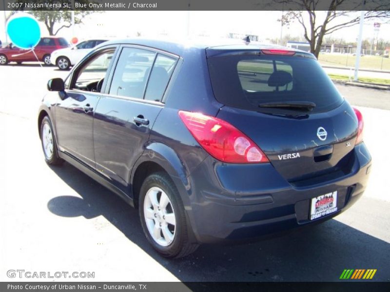 Blue Onyx Metallic / Charcoal 2007 Nissan Versa SL