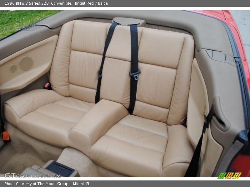 Rear Seat of 1996 3 Series 328i Convertible