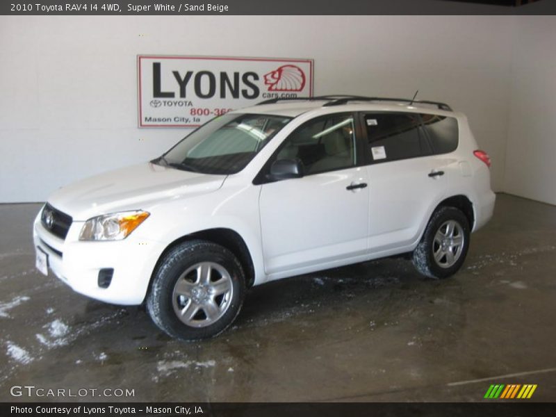 Super White / Sand Beige 2010 Toyota RAV4 I4 4WD