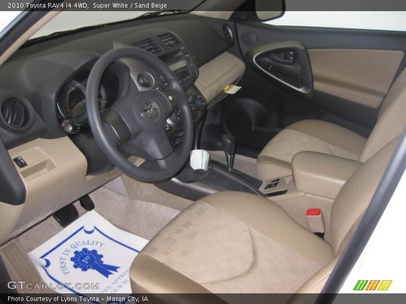 Super White / Sand Beige 2010 Toyota RAV4 I4 4WD
