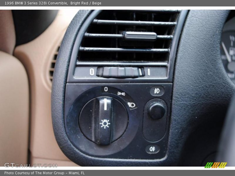 Controls of 1996 3 Series 328i Convertible