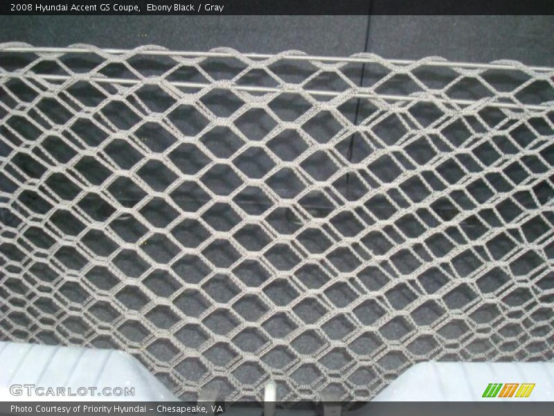 Ebony Black / Gray 2008 Hyundai Accent GS Coupe