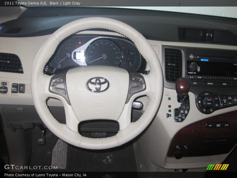 Black / Light Gray 2011 Toyota Sienna XLE