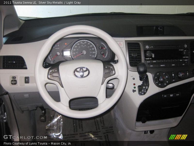 Silver Sky Metallic / Light Gray 2011 Toyota Sienna LE