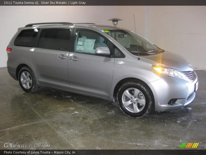 Silver Sky Metallic / Light Gray 2011 Toyota Sienna LE
