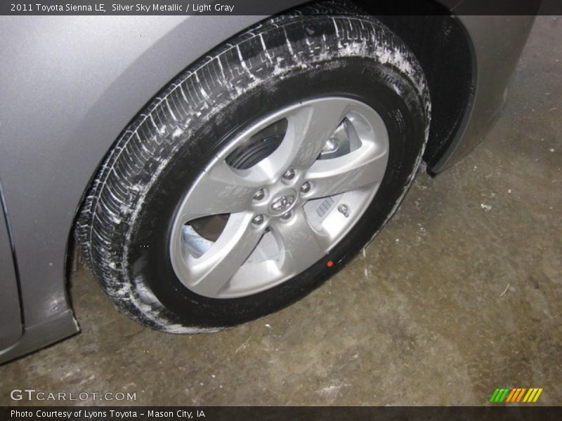 Silver Sky Metallic / Light Gray 2011 Toyota Sienna LE
