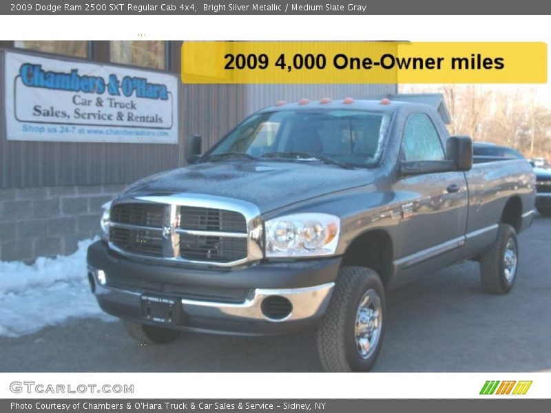 Bright Silver Metallic / Medium Slate Gray 2009 Dodge Ram 2500 SXT Regular Cab 4x4