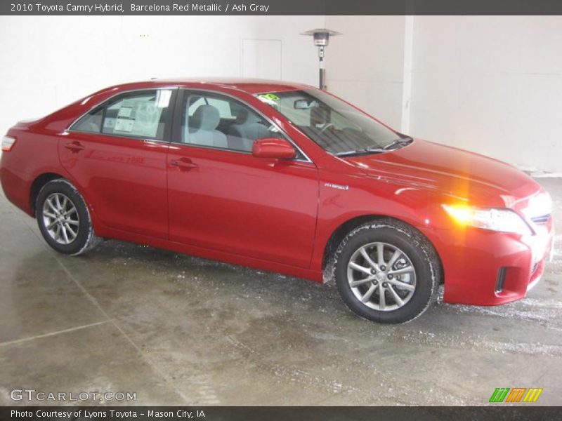 Barcelona Red Metallic / Ash Gray 2010 Toyota Camry Hybrid