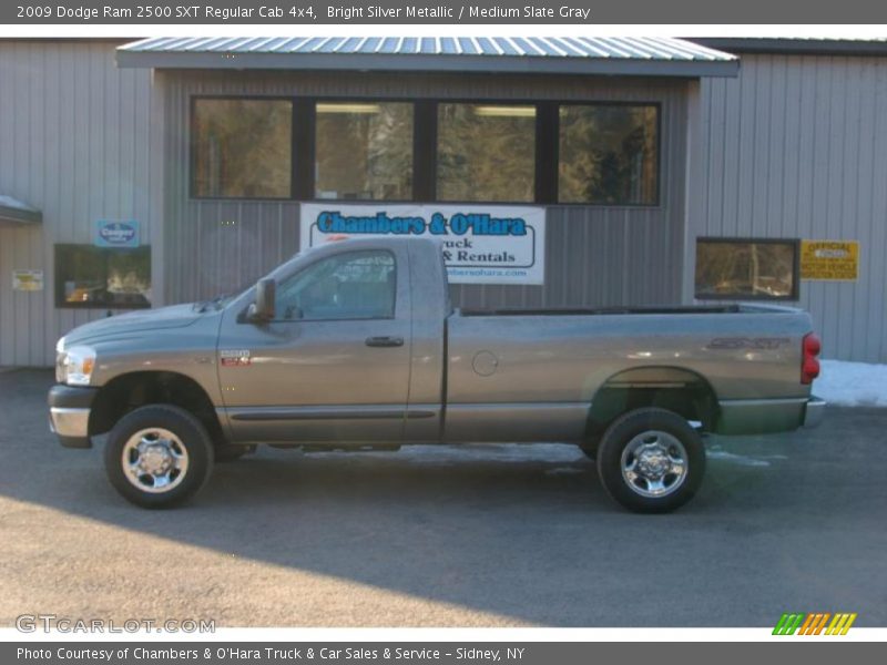 Bright Silver Metallic / Medium Slate Gray 2009 Dodge Ram 2500 SXT Regular Cab 4x4