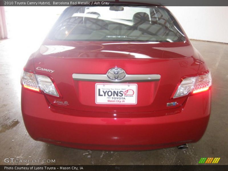 Barcelona Red Metallic / Ash Gray 2010 Toyota Camry Hybrid