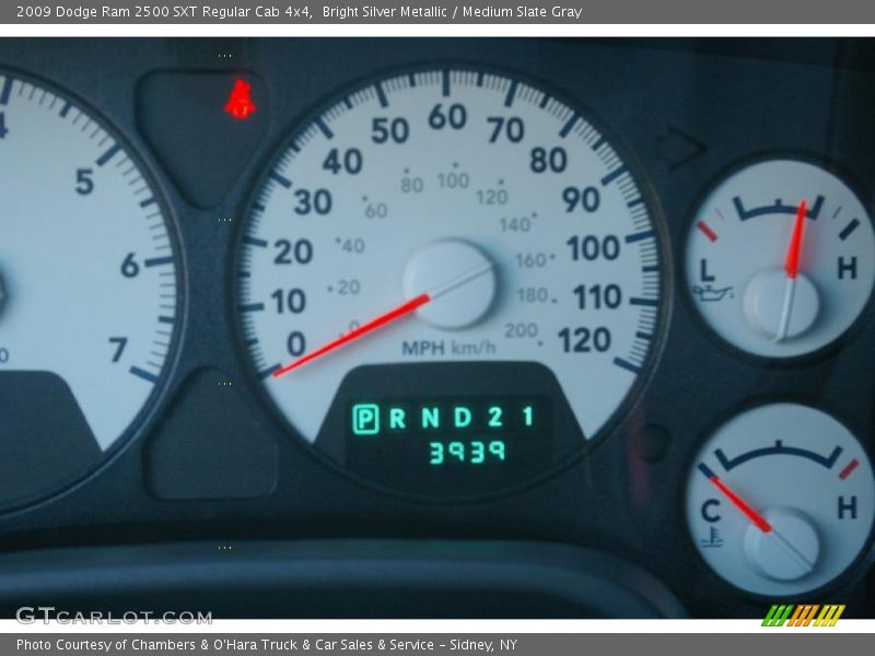 Bright Silver Metallic / Medium Slate Gray 2009 Dodge Ram 2500 SXT Regular Cab 4x4