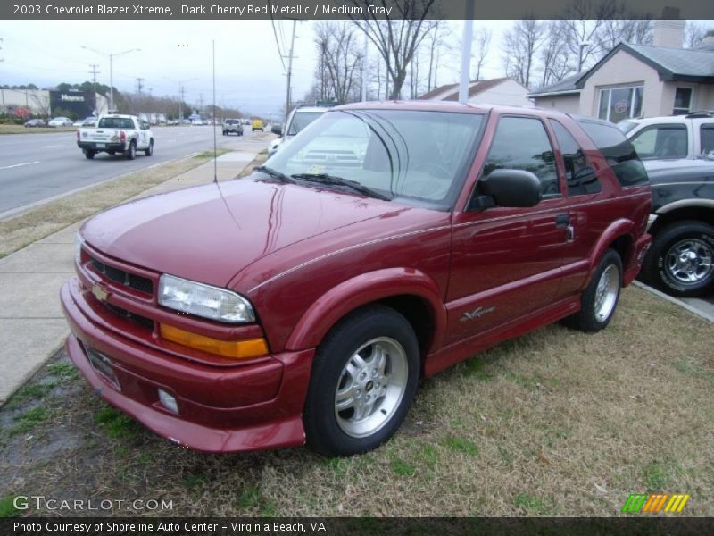 Dark Cherry Red Metallic / Medium Gray 2003 Chevrolet Blazer Xtreme