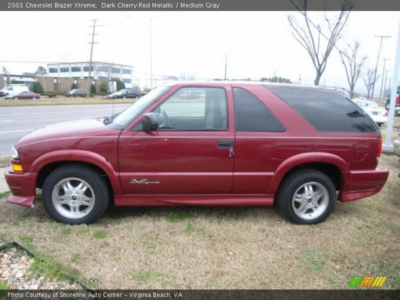 Dark Cherry Red Metallic / Medium Gray 2003 Chevrolet Blazer Xtreme