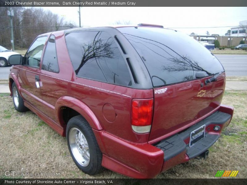 Dark Cherry Red Metallic / Medium Gray 2003 Chevrolet Blazer Xtreme