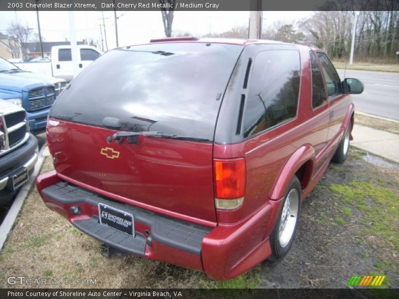Dark Cherry Red Metallic / Medium Gray 2003 Chevrolet Blazer Xtreme