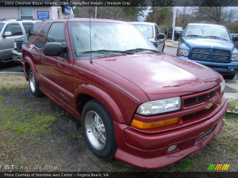 Dark Cherry Red Metallic / Medium Gray 2003 Chevrolet Blazer Xtreme